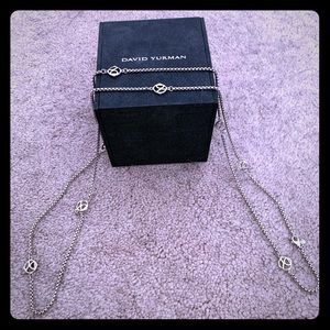 David Yurman Sterling - Large Logo Necklace